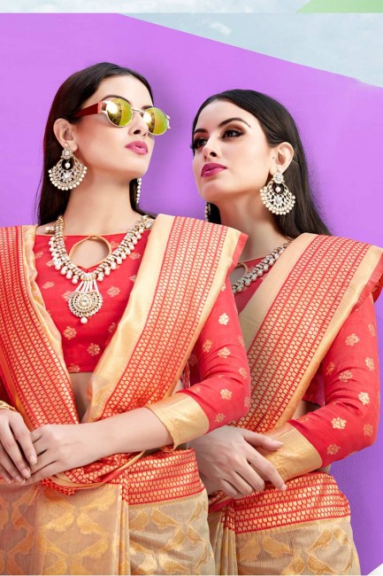 ambre couleur nylon saris en soie