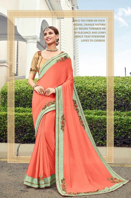 orange twon ton art saris en soie