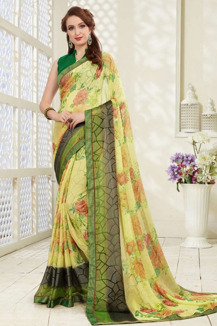 couleur verte brasso sari