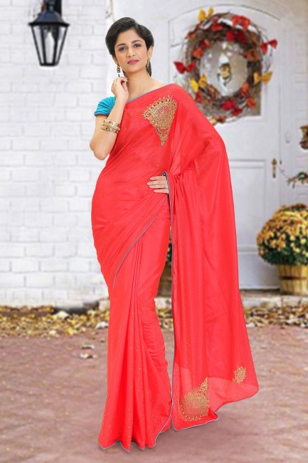 Red Silk  saree