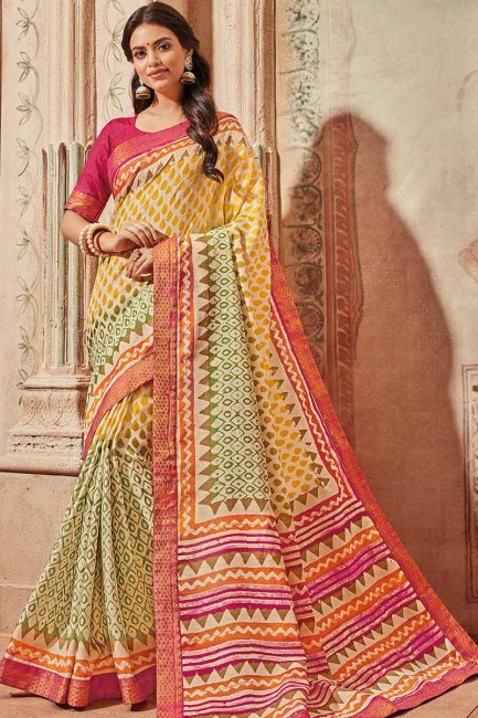 art couleur multi saris en soie
