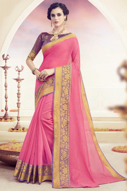art couleur rose clair saris en soie