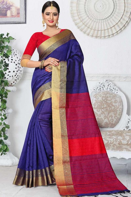 couleur violette kanjivaram sari de soie de l'art