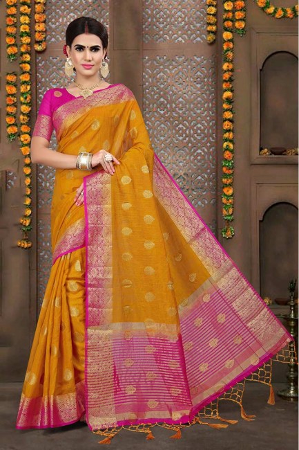 couleur jaune musturd linge sari