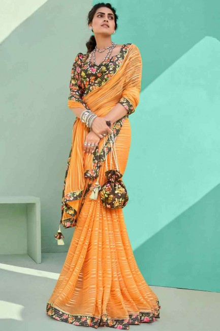mousseline dorée sari