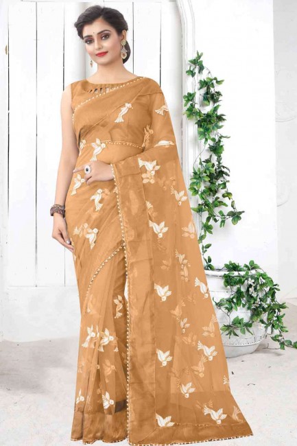 thread sari in chikku