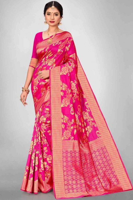 cornell rouge tissage sud indien sari en soie d’art