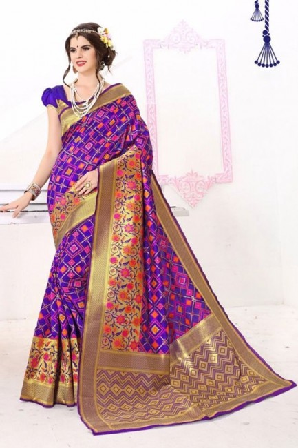 plusieurs Banarasi couleur sari de soie de tissage