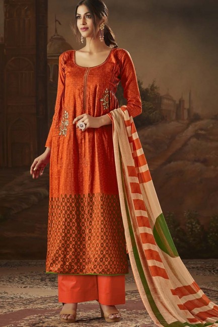 costume palazzo coton orange