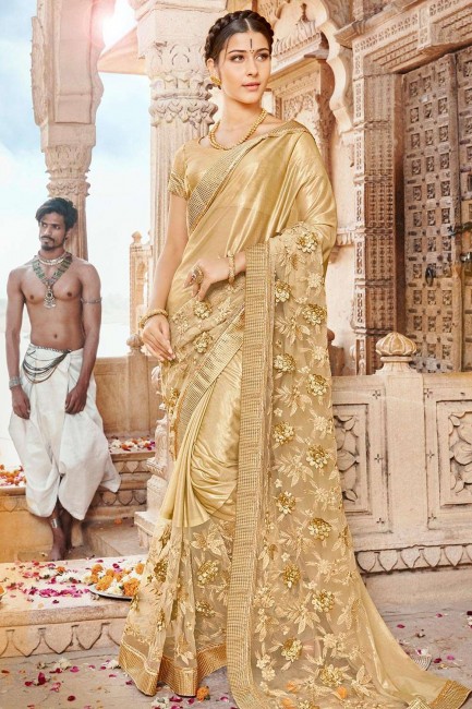 Filet d'or et sari en lycra