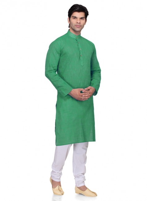 usure ethnique coton vert kurta ready-made kurta payjama
