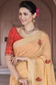 coton viscose l.yellow sari