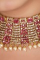 Perles de pierres Collier rose clair