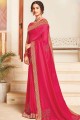 Pink Silk  Saree