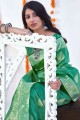 banarasi soie banarasi sari avec tissage en rama