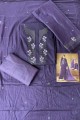 Costume Palazzo En Coton Violet