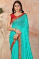 lycra sari en bleu ciel