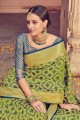 Silk Green Saree with Blouse