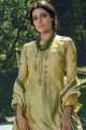 dernier costume palazzo vert pashmina imprimé avec dupatta