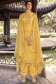 dernier costume palazzo jaune brodé en soie
