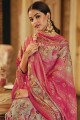 costume palazzo eid en coton imprimé rose