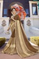 couleur brun sari tissu fantaisie