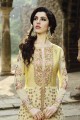 couleur beige costume Anarkali georgette premium
