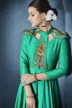 couleur vert costume doux palazzo de soie tapeta