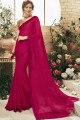 couleur rose georgette sari