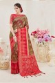 nylon saris en soie couleur multi