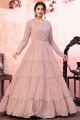 robe georgette rose poussiéreuse robe
