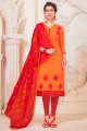 costume orange sud COTTAN churidar