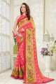 couleur rose brasso sari