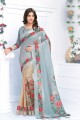 couleur grise lin pur sari