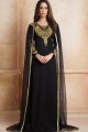 abaya noir net caftan