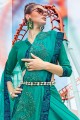 georgette couleur verte rama sari