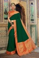 couleur vert tendre dolla sari de soie
