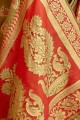 mehendi & base de soie couleur rouge sari