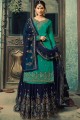 Vert satin georgette Sharara Costume s