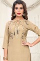 Tunique rayonne beige