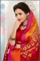 coton couleur rouge sari de soie art