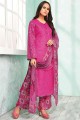 costume palazzo de coton de couleur rose Rani