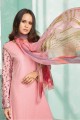 coton de couleur rose clair salwar kameez