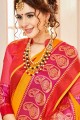 coton couleur jaune musturd saris en soie