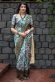 couleur gris sari de soie de l'art