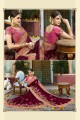 couleur marron doux sari de soie