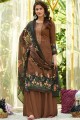 Costume Sharara En Coton Marron