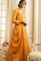 Robe Orange De Robe De Coton Et De Rayonne