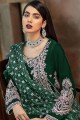 Vert Faux Georgette Eid Costume Pakistanais