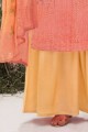 Costume Palazzo Eid En Coton Orange Clair